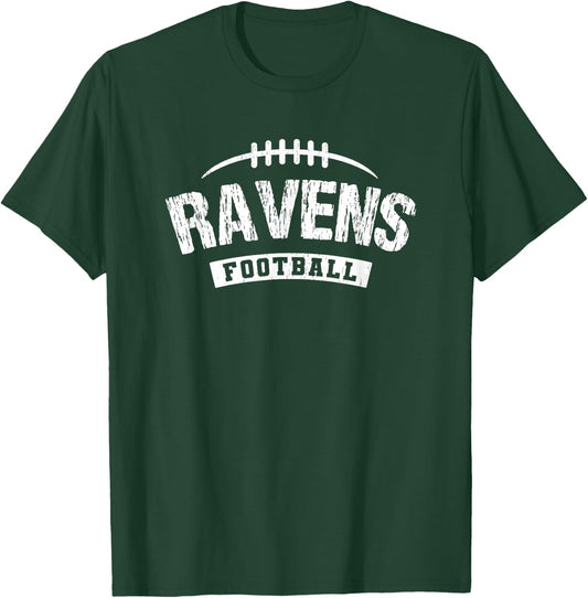 Ravens South Football Distressed HS T-Shirt - T-Shirt | Forest