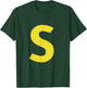 letter S funny chipmunk group matching halloween costume T-Shirt - T-Shirt | Forest
