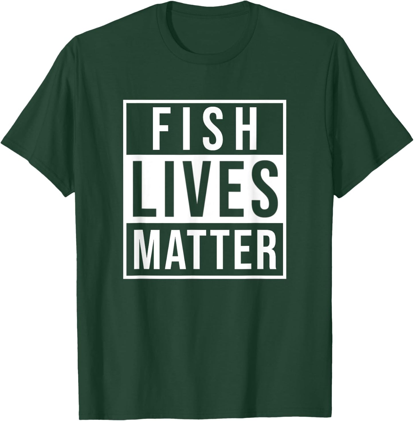 Fish Lives Matter Aquarium Gift Marine Biology Aquarist T-Shirt - T-Shirt | Forest