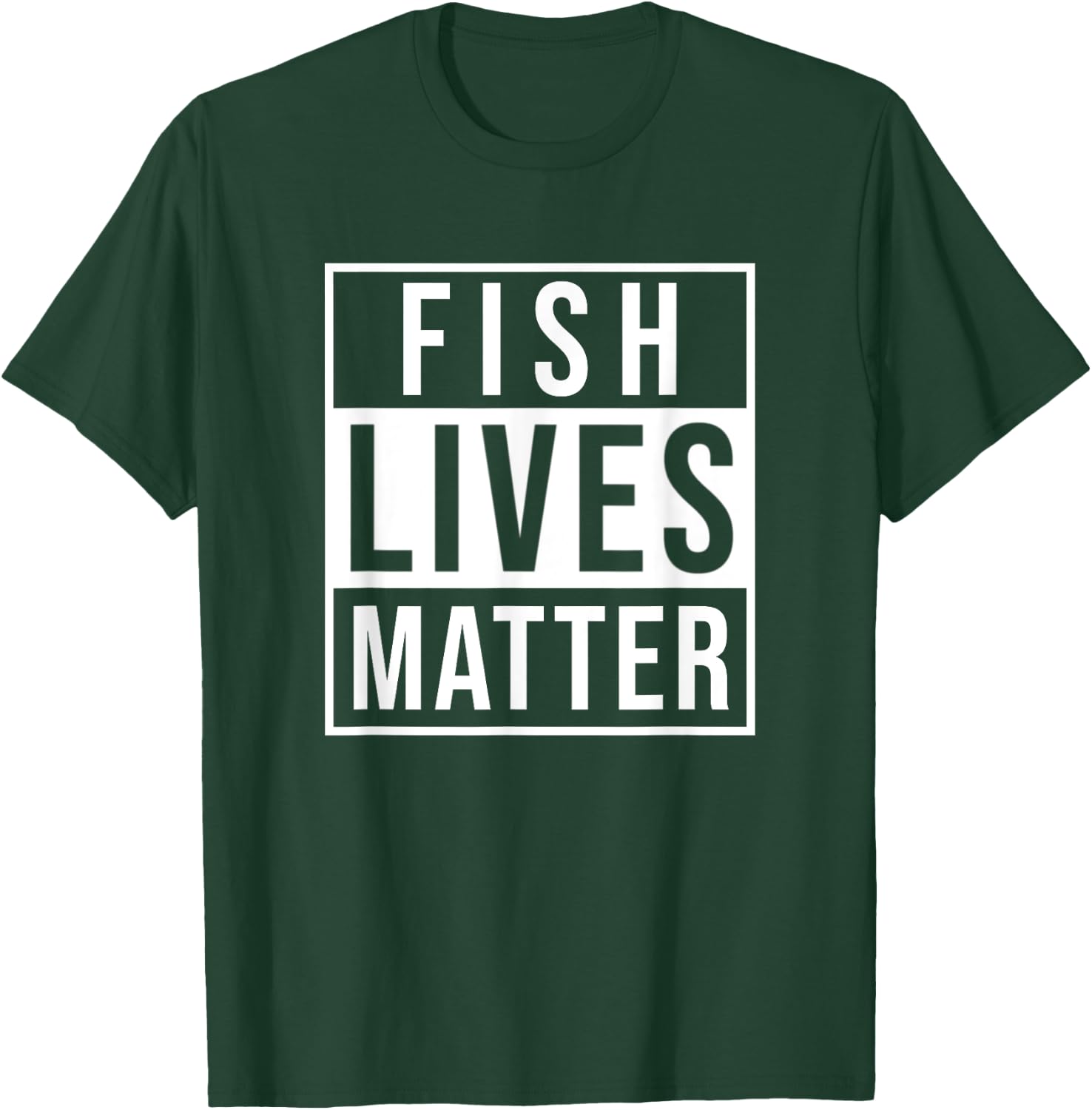 Fish Lives Matter Aquarium Gift Marine Biology Aquarist T-Shirt - T-Shirt | Forest