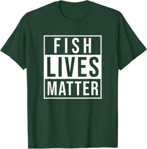 Fish Lives Matter Aquarium Gift Marine Biology Aquarist T-Shirt - T-Shirt | Forest