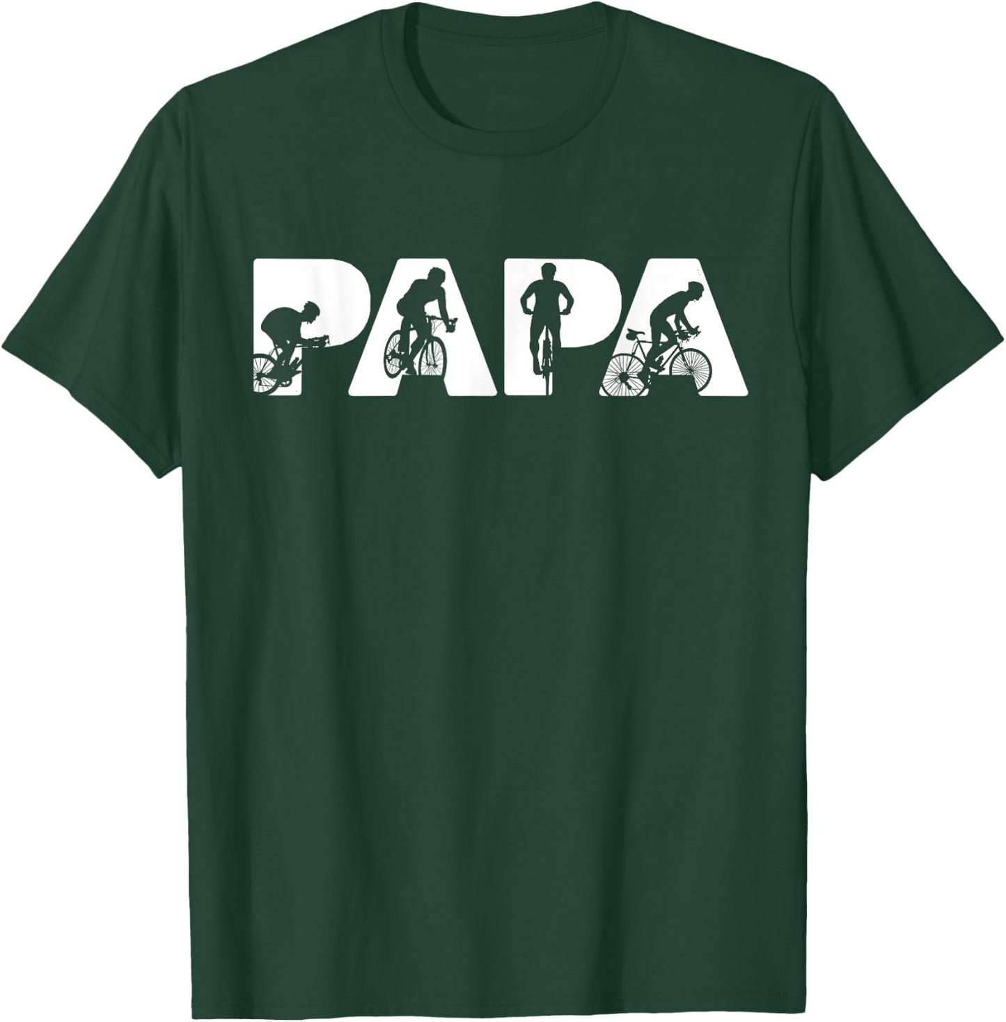 Funny Father's Day Gift Dad - Papa Cycling Gift T-Shirt - T-Shirt | Forest
