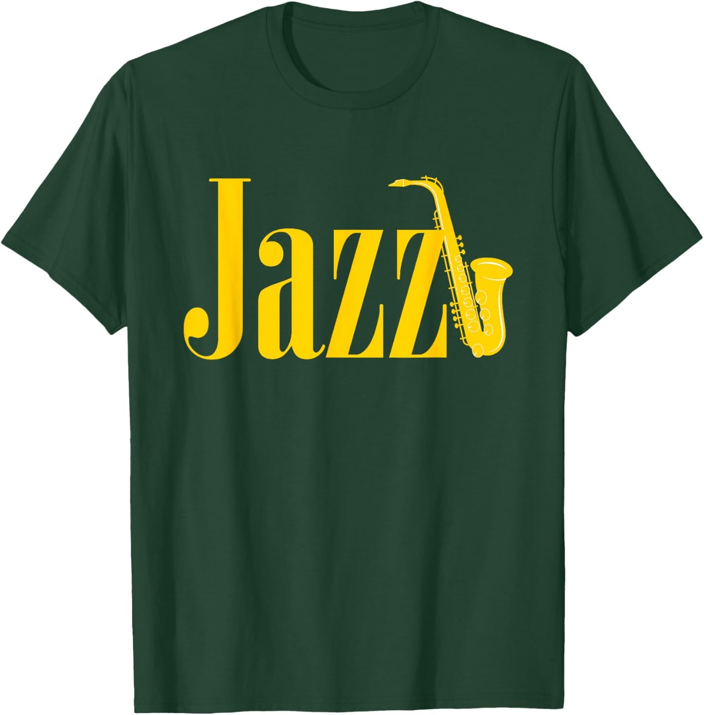 Cool Saxophone Women Jazz Musician Saxophone Player T-Shirt - T-Shirt | Forest