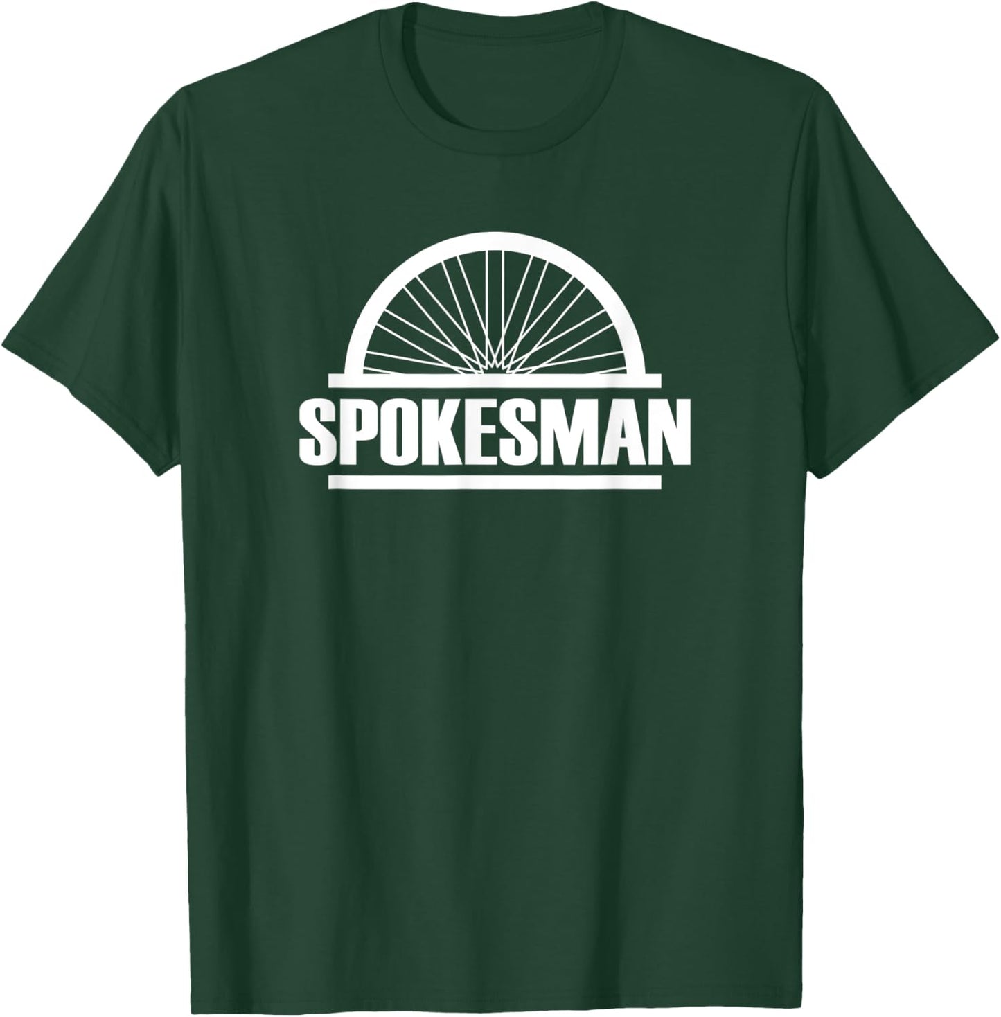 Spokesman Biker and Cyclist Gift - Spokes Man T-Shirt - T-Shirt | Forest
