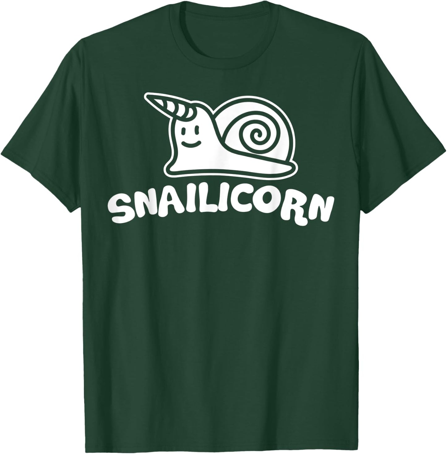 Snailicorn Snail Unicorn Lover Funny Kids Birthday T-Shirt - T-Shirt | Forest