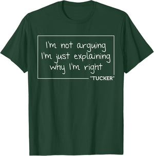 TUCKER Quote Funny Birthday Personalized Name Gift T-Shirt - T-Shirt | Forest