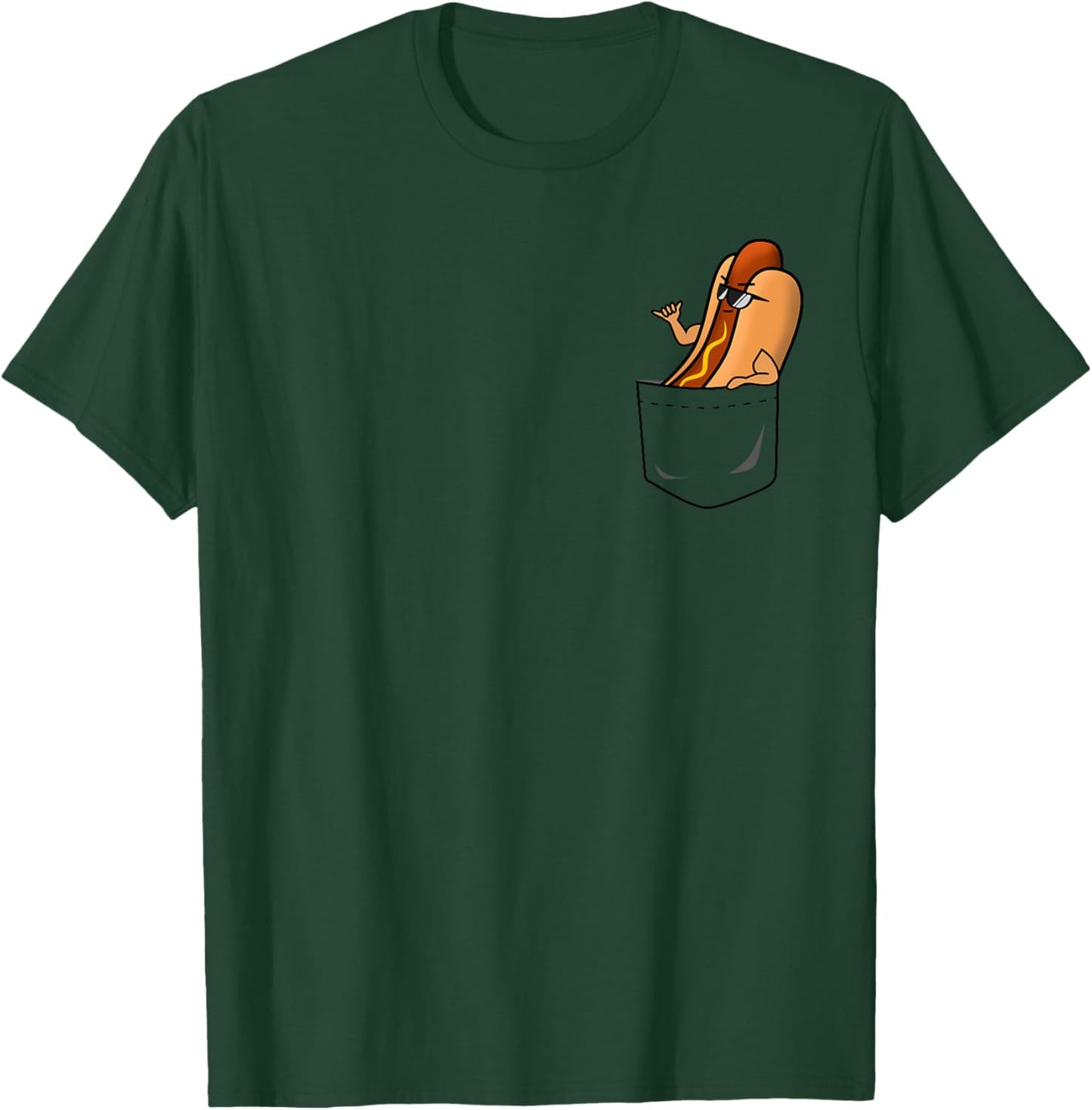 Awesome Funny Shaka Hot Dog in a Pocket Women T-Shirt - T-Shirt | Forest