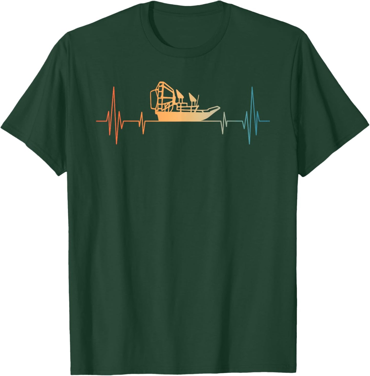 Funny Airboat Art Women Fanboat Lover Air Boat T-Shirt - T-Shirt | Forest