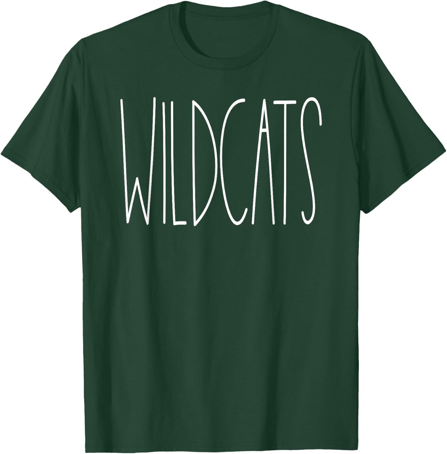 Wildcats School Spirit Team Mascot Teacher Gift T-Shirt - T-Shirt | Forest