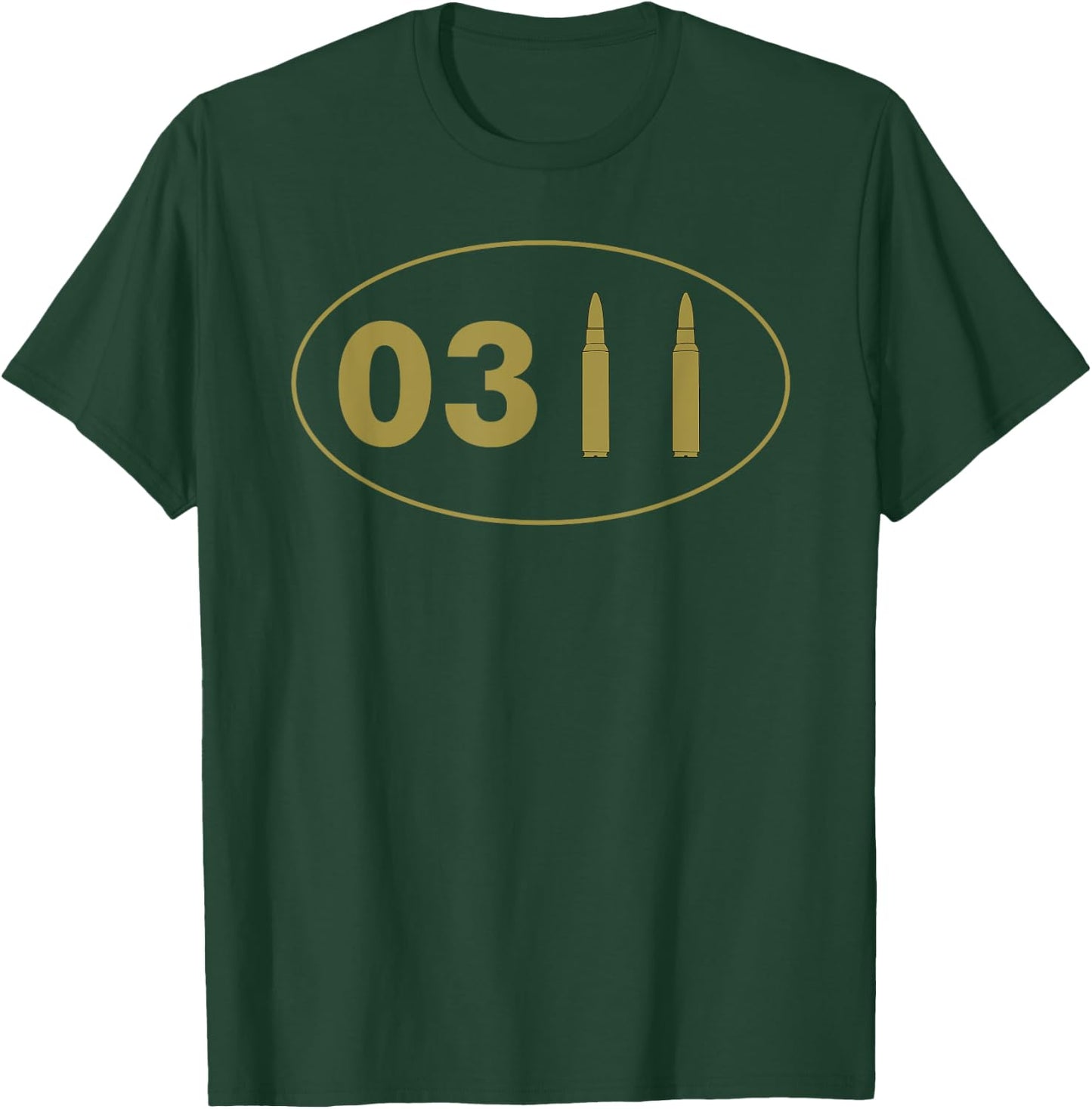 0311 Infantry Bullet Military Infantryman Grunt T-Shirt - T-Shirt | Forest
