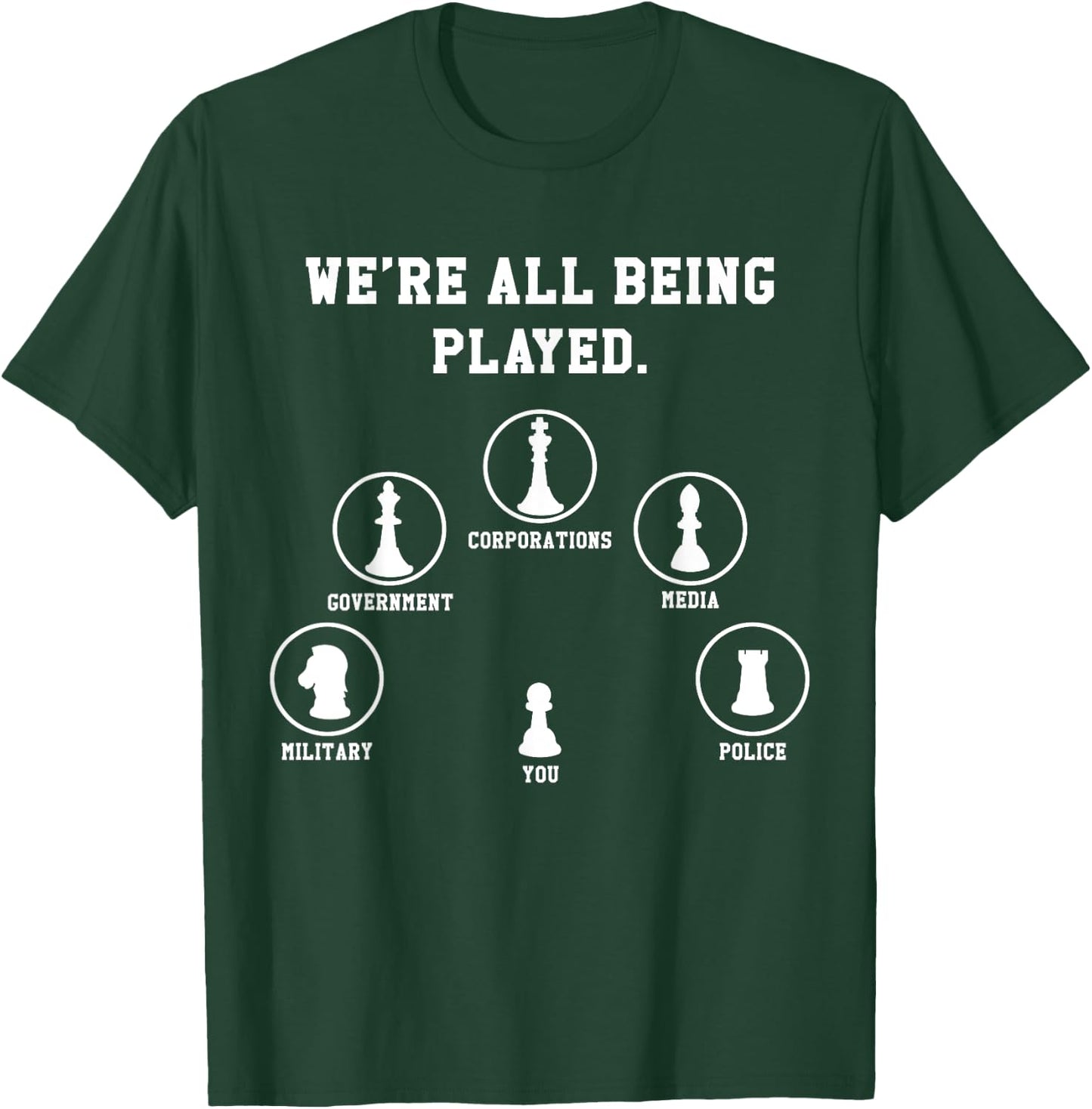 Chess Board Game Conspiracy Theory - Chess Game T-Shirt - T-Shirt | Forest
