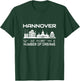 Skyline Hannover Koordinaten GPS Geographie Niedersachsen T-Shirt - T-Shirt | Forest