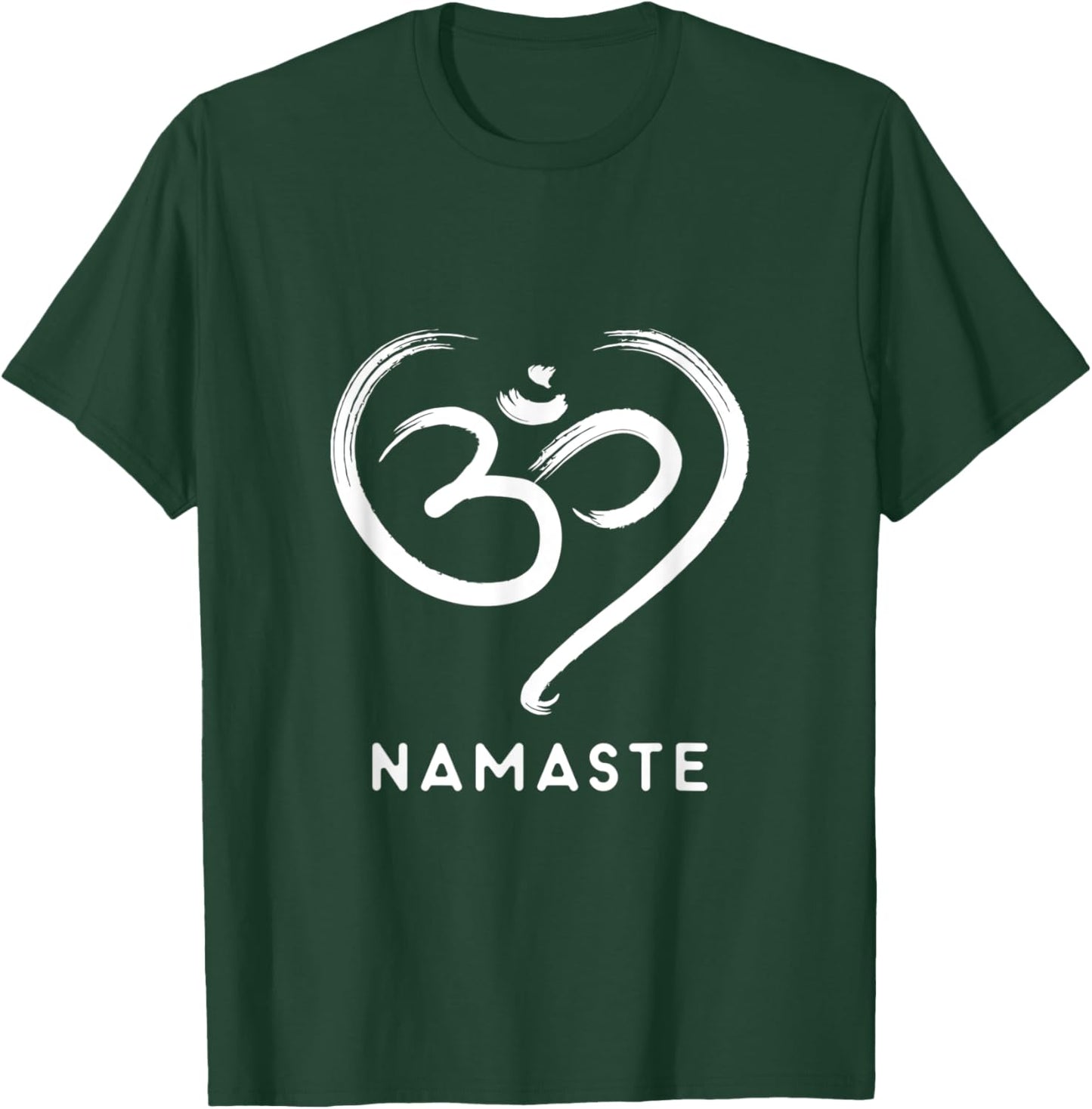 Aum Symbol Heart Namaste Om T-Shirt - T-Shirt | Forest