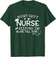 Funny Nightshift Nurse Straight Outta Night Shift Sleeping T-Shirt - T-Shirt | Forest