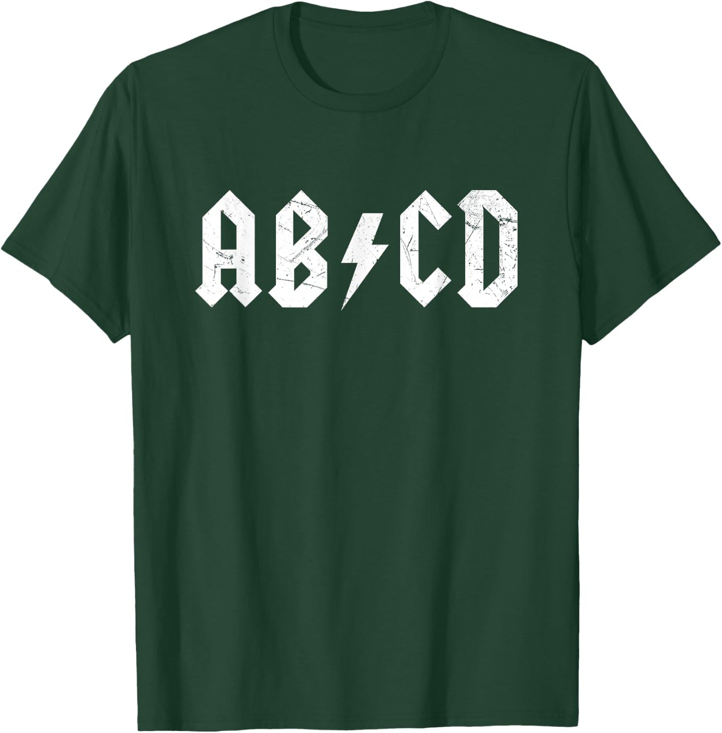 ABCD Rock and Roll Letters Children Alphabet Parody T-Shirt - T-Shirt | Forest