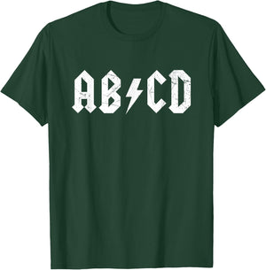 ABCD Rock and Roll Letters Children Alphabet Parody T-Shirt - T-Shirt | Forest