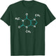 Caffeine Molecule - Funny Coffee Chemistry T-Shirt - T-Shirt | Forest