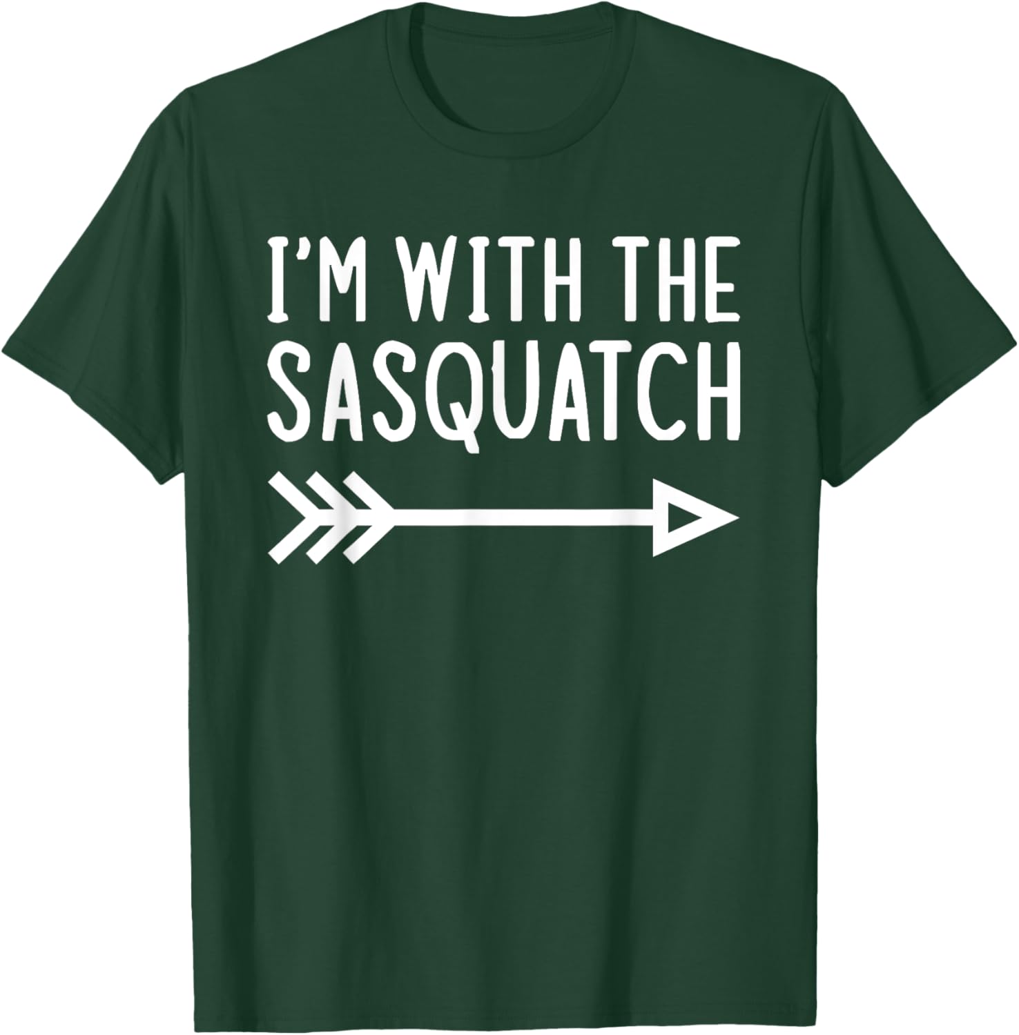 I'm With The Sasquatch Funny Matching Halloween Costume T-Shirt - T-Shirt | Forest