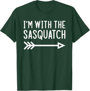 I'm With The Sasquatch Funny Matching Halloween Costume T-Shirt - T-Shirt | Forest