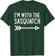 I'm With The Sasquatch Funny Matching Halloween Costume T-Shirt - T-Shirt | Forest