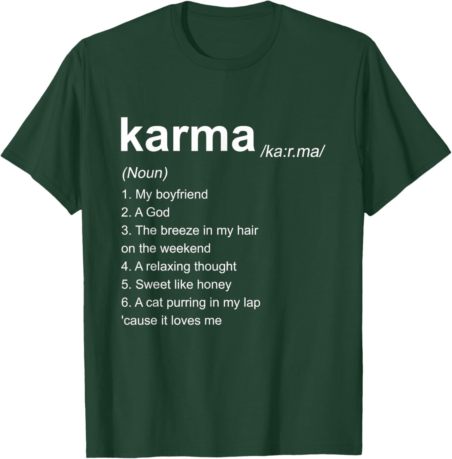 KARMA Definition Karma Vibe Quote T-Shirt - T-Shirt | Forest