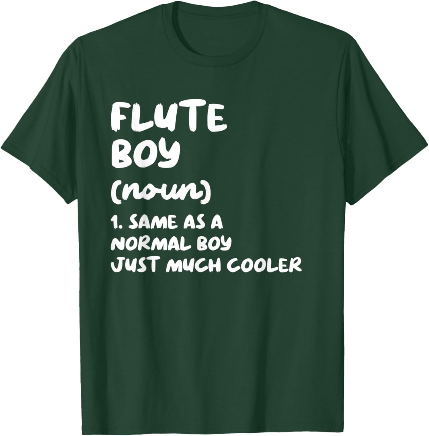 Flute Boy Definition Funny Musician T-Shirt - T-Shirt | Forest