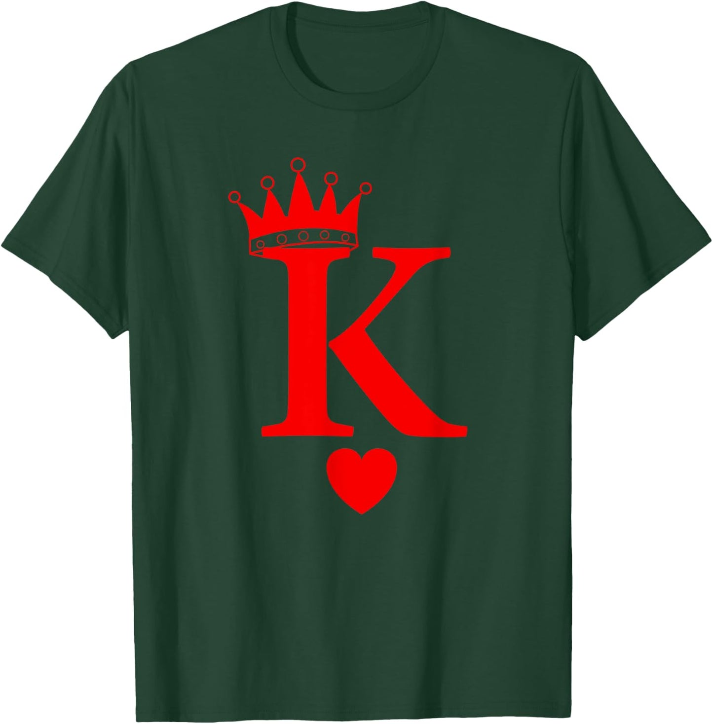 King of Hearts, Queen of Hearts Playing Cards, Deck of Cards T-Shirt - T-Shirt | Forest