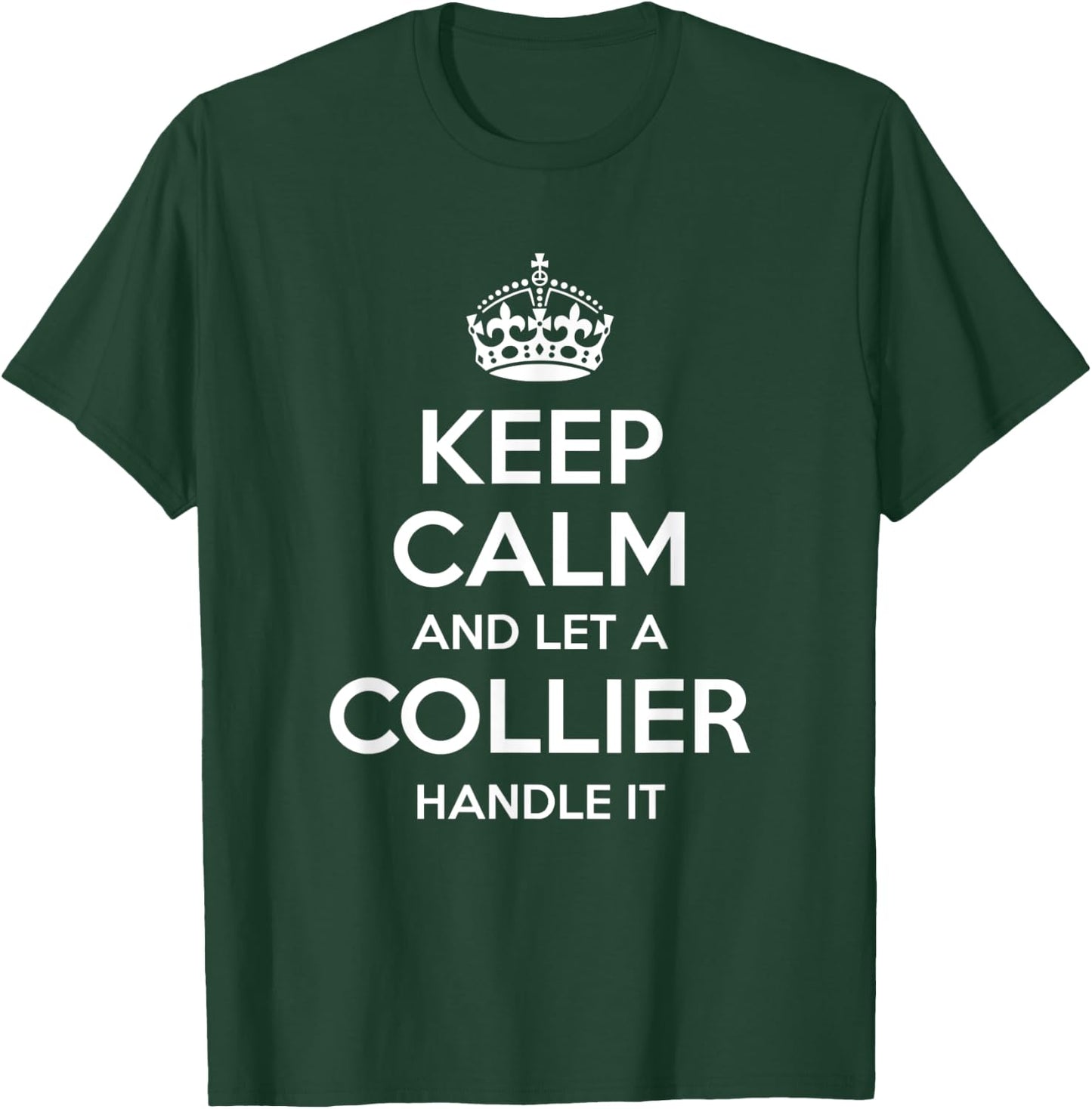 COLLIER Funny Surname Family Tree Birthday Reunion Gift T-Shirt - T-Shirt | Forest