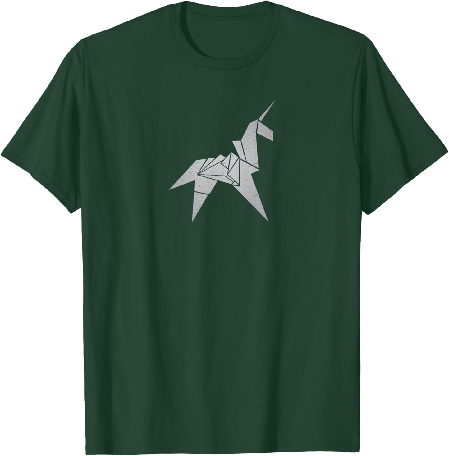 Unrealindeed -Adults Origami Unicorn Sci-Fi Nostalgia , Black, Small, Short Sleeve T-Shirt - T-Shirt | Forest