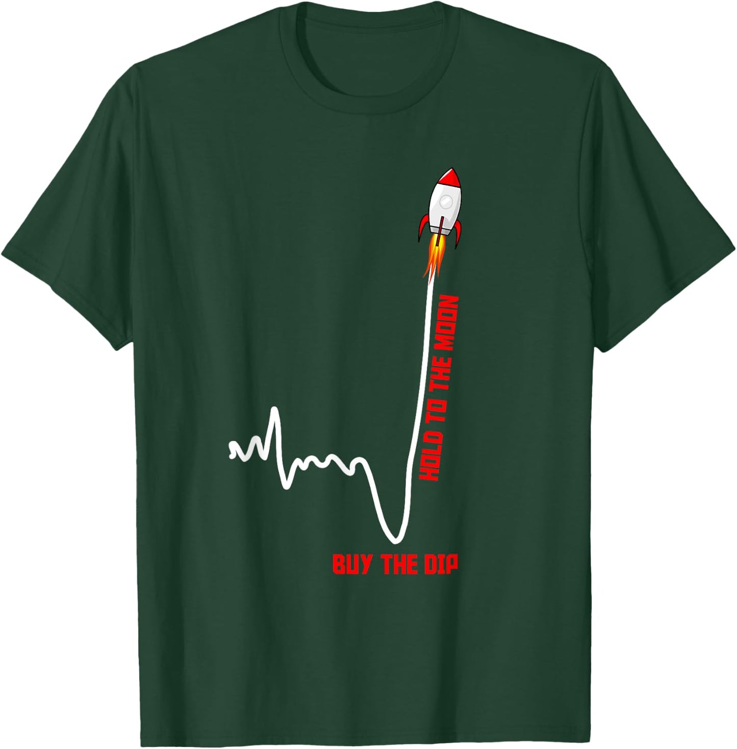 GME Stock AMC Hold to the Moon Buy the Dip Stock Market T-Shirt - T-Shirt | Forest