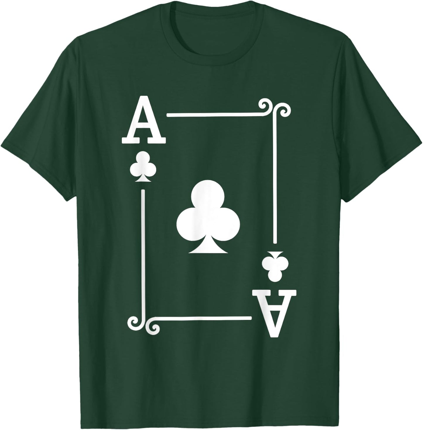 Playing Card Costume - Ace Clubs Card - Ace Card T-Shirt - T-Shirt | Forest