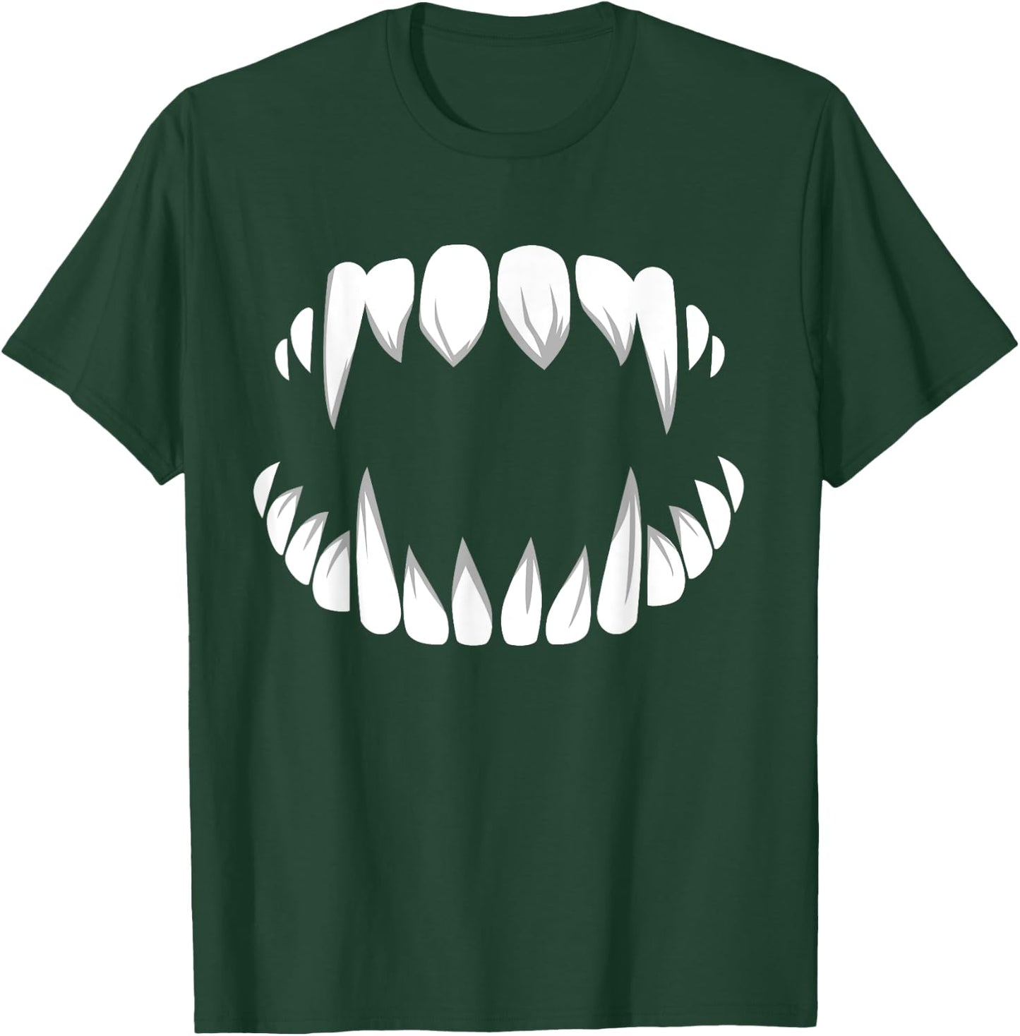 Vampire Teeth Dracula Fangs Halloween Monster Costume Outfit T-Shirt - T-Shirt | Forest