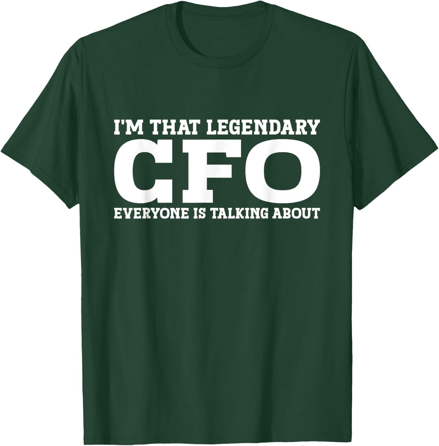 Funny CFO Gifts CFO Black -Adults Small Short Sleeve T-Shirt - T-Shirt | Forest