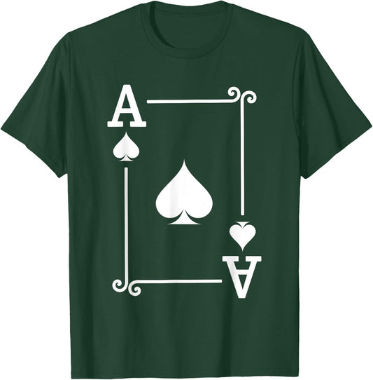 Playing Cards Costume - Ace Spades Card - Ace Card T-Shirt - T-Shirt | Forest