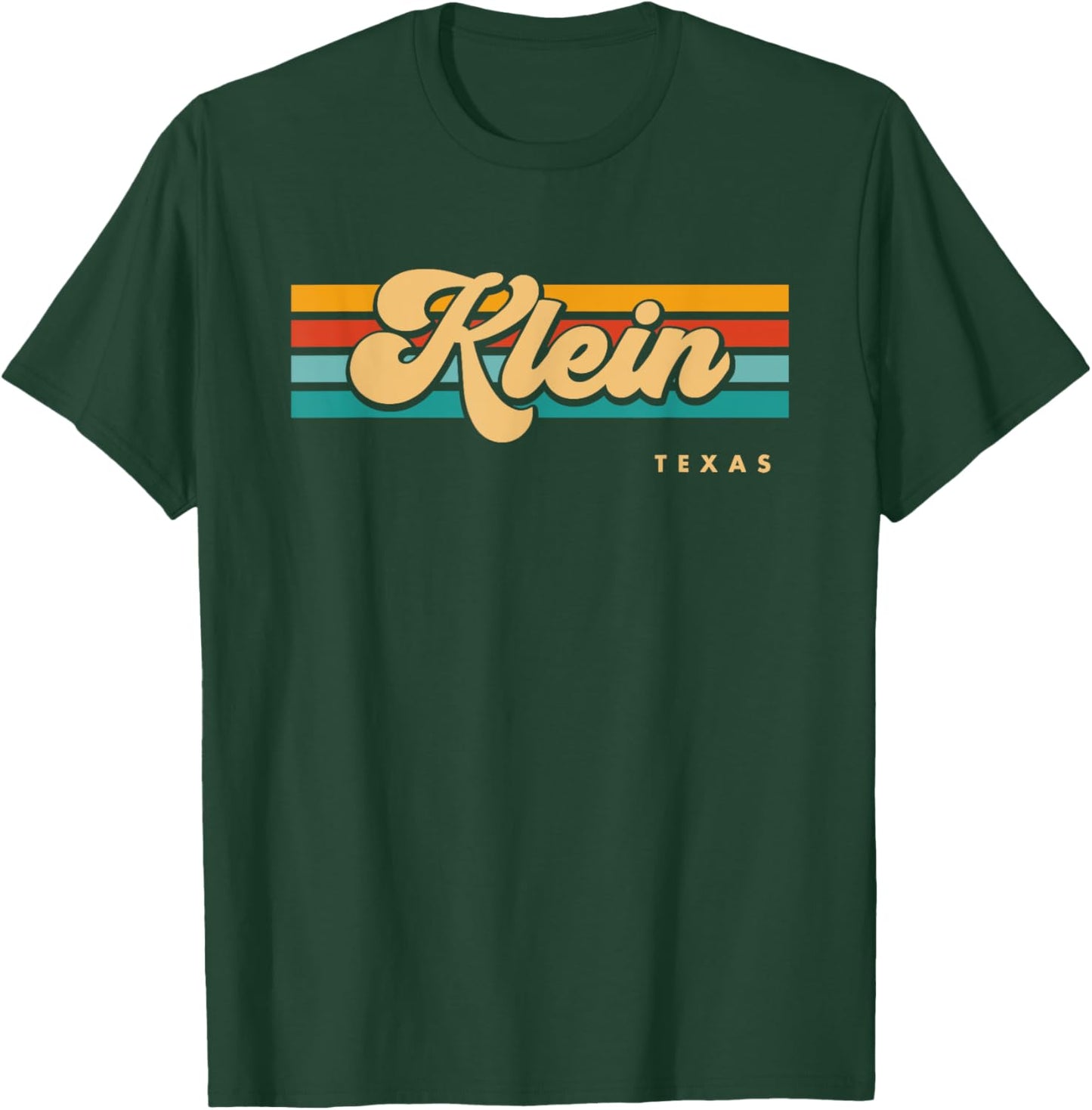 Vintage Sunset Stripes Klein, Texas T-Shirt - T-Shirt | Forest