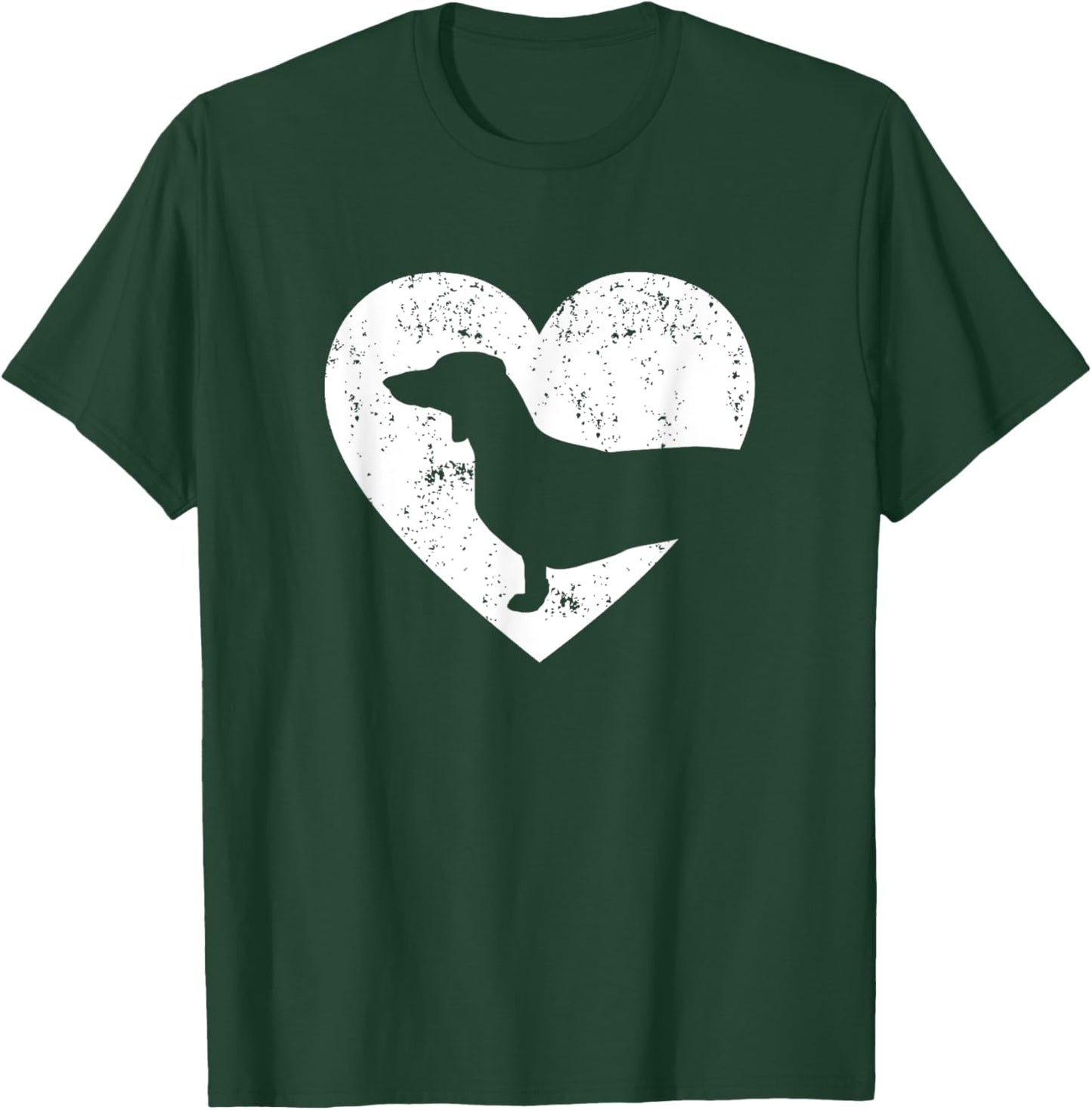 Cute Dachshund Heart Dachshund Dog Valentines Day Men Women T-Shirt - T-Shirt | Forest