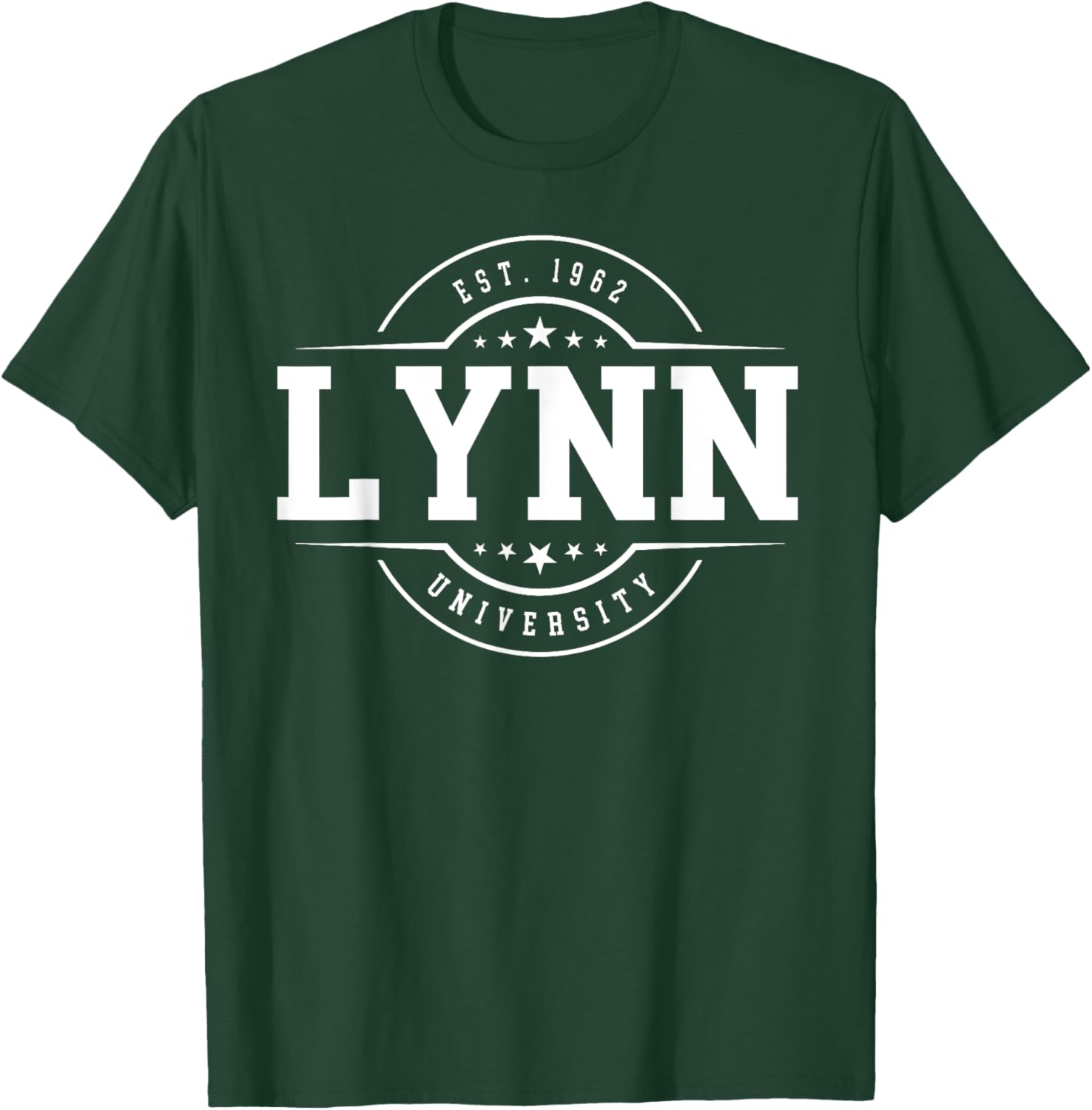 Lynn University (Boca Raton) Arch Vintage Classic Design T-Shirt - T-Shirt | Forest