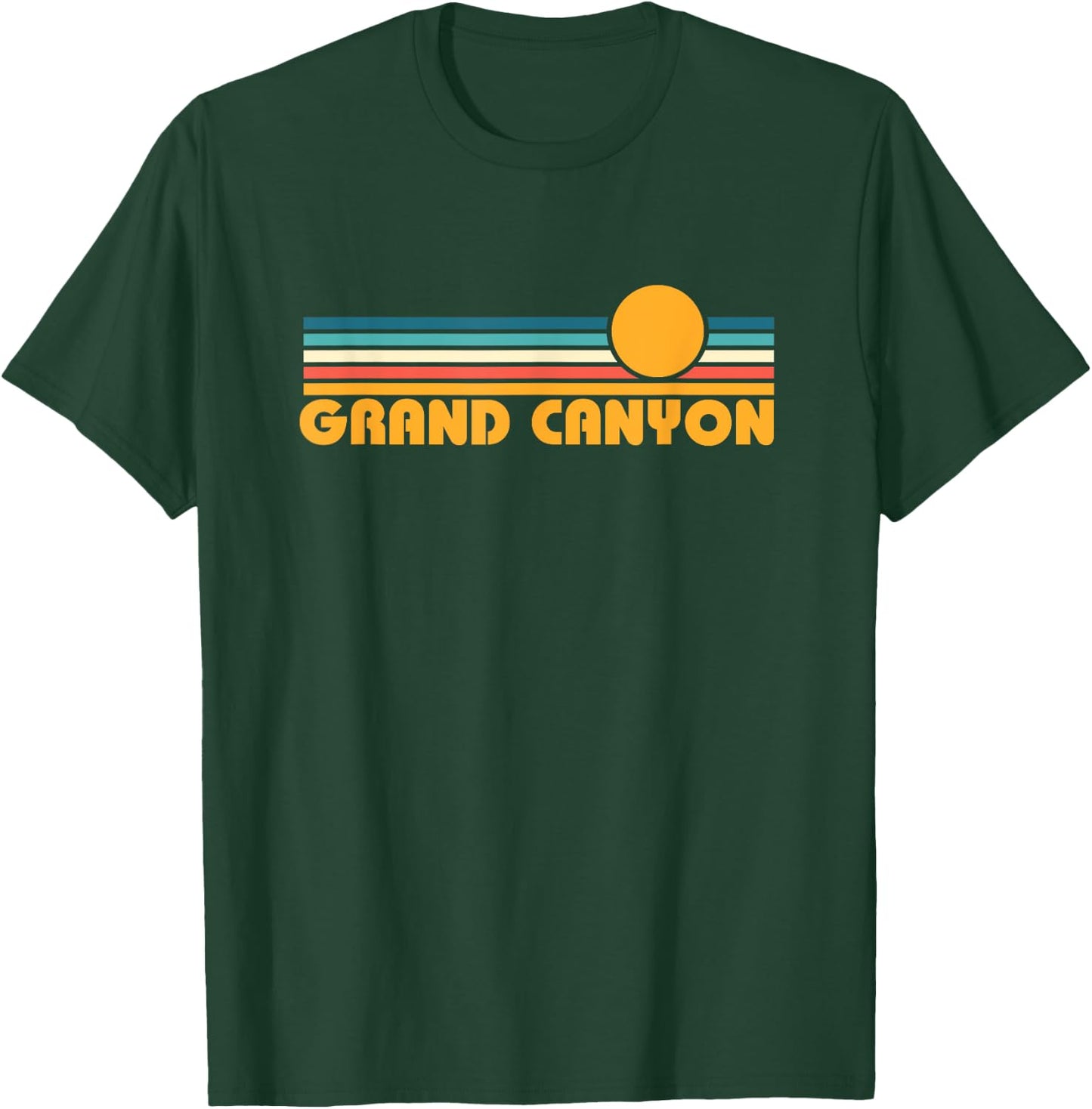 Retro Grand Canyon Sunset T-Shirt - T-Shirt | Forest