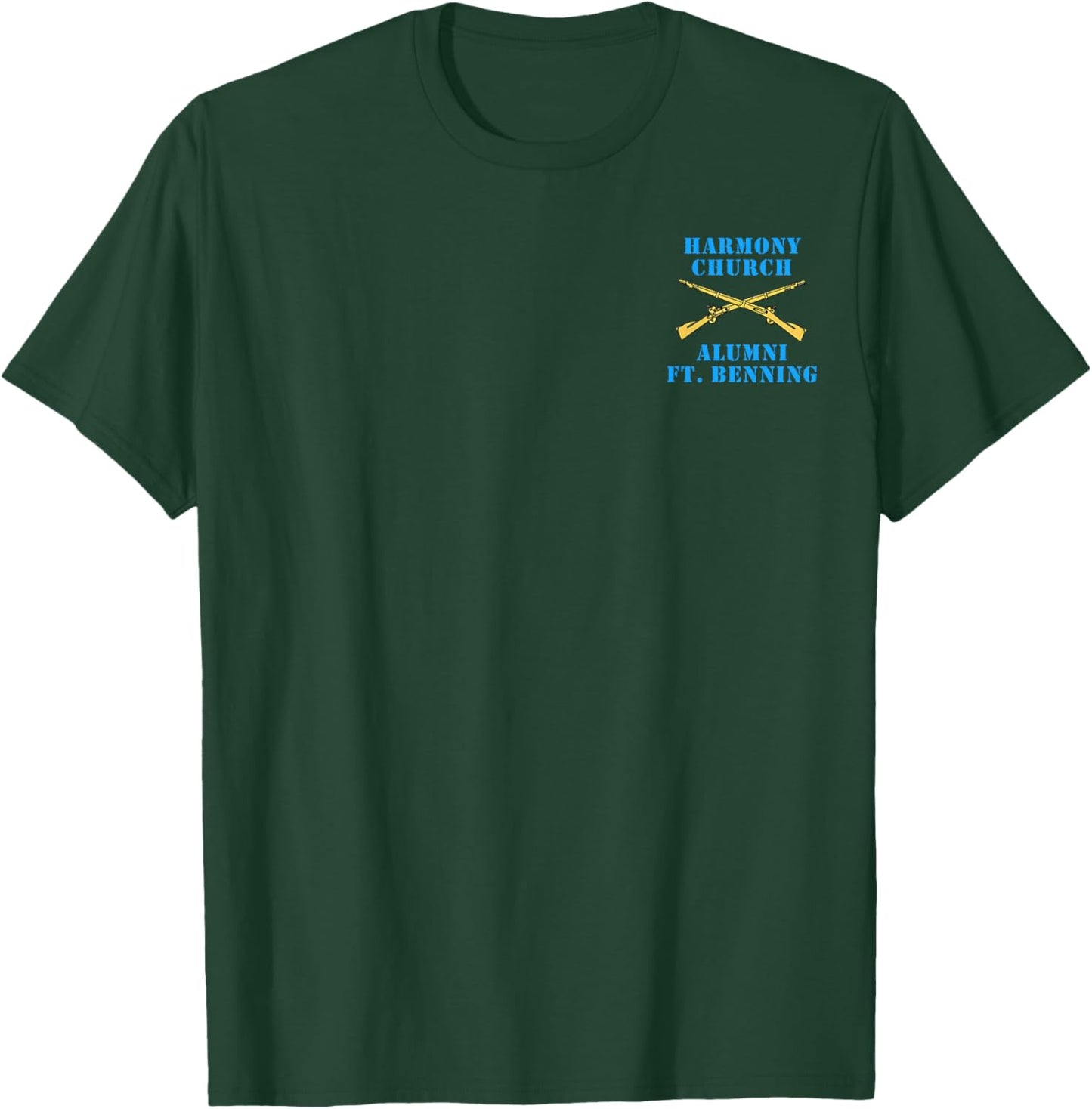 Harmony Church Alumni Ft. Benning Infantry Veteran Grunt T-Shirt - T-Shirt | Forest