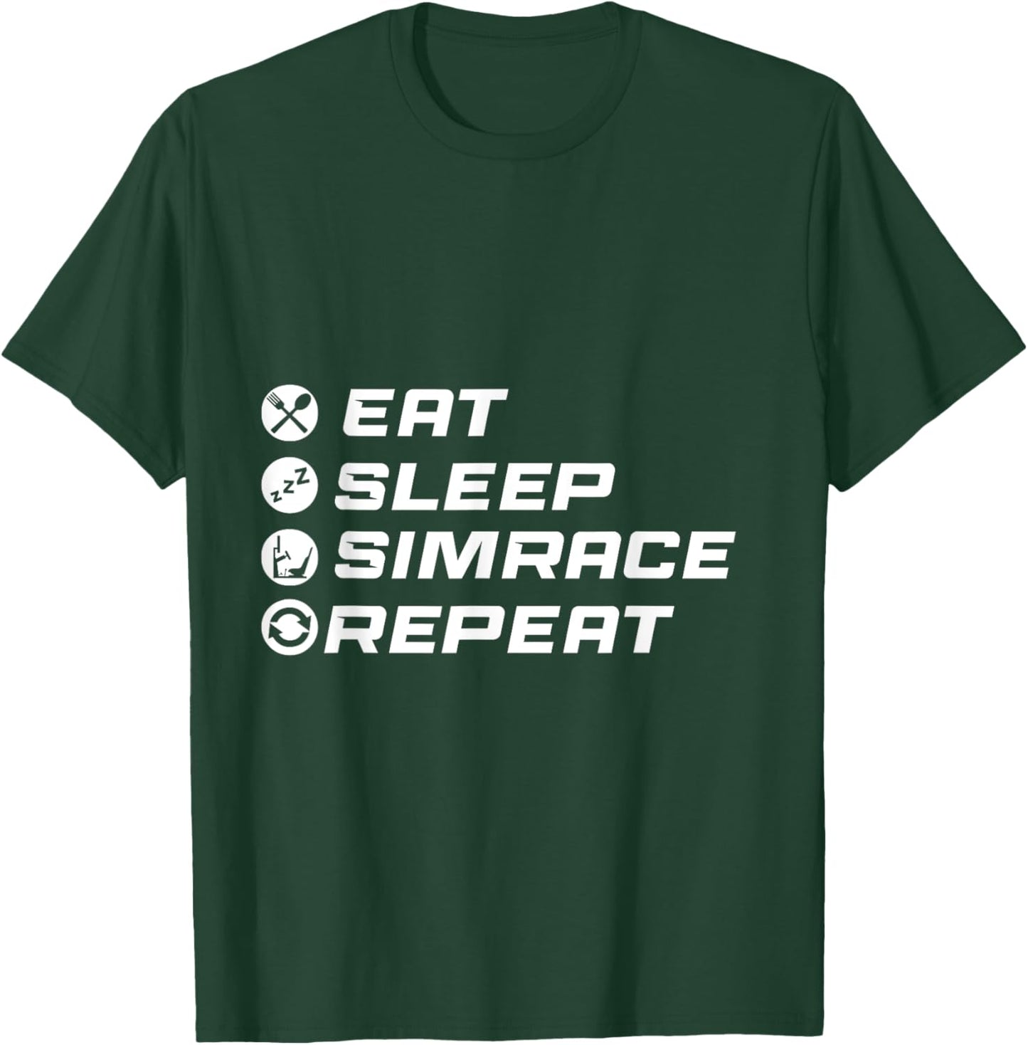 Sim Racer Sim Race Driving Simulator Outfits Sim Racing T-Shirt - T-Shirt | Forest