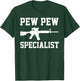 Funny Airsoft Art Women Tactical Gun Combat Airsoft T-Shirt - T-Shirt | Forest