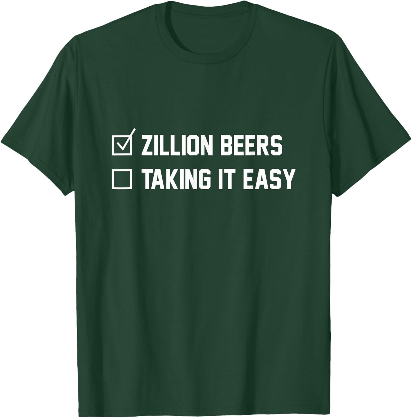 Barstool Sports Zillion Beers Taking It Easy T-Shirt - T-Shirt | Forest