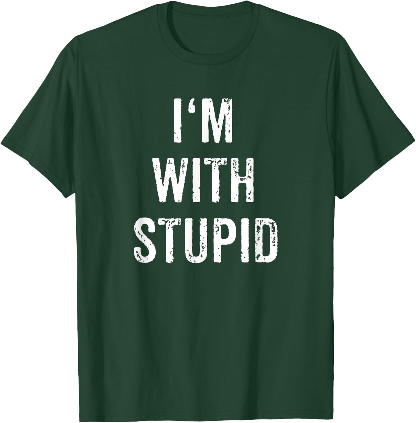 I'm With Stupid Couple Best Friend Part 1 Matching Set T-Shirt - T-Shirt | Forest