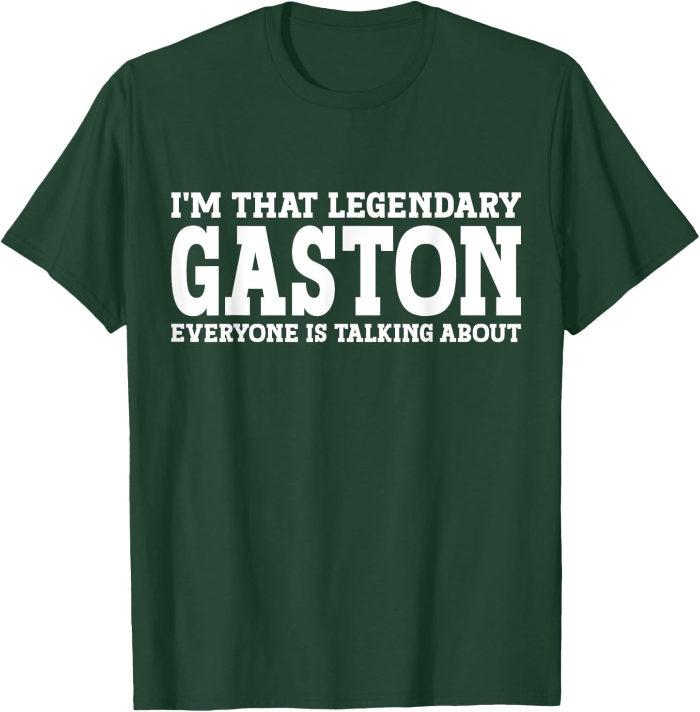 Gaston Surname Funny Team Family Last Name Gaston T-Shirt - T-Shirt | Forest