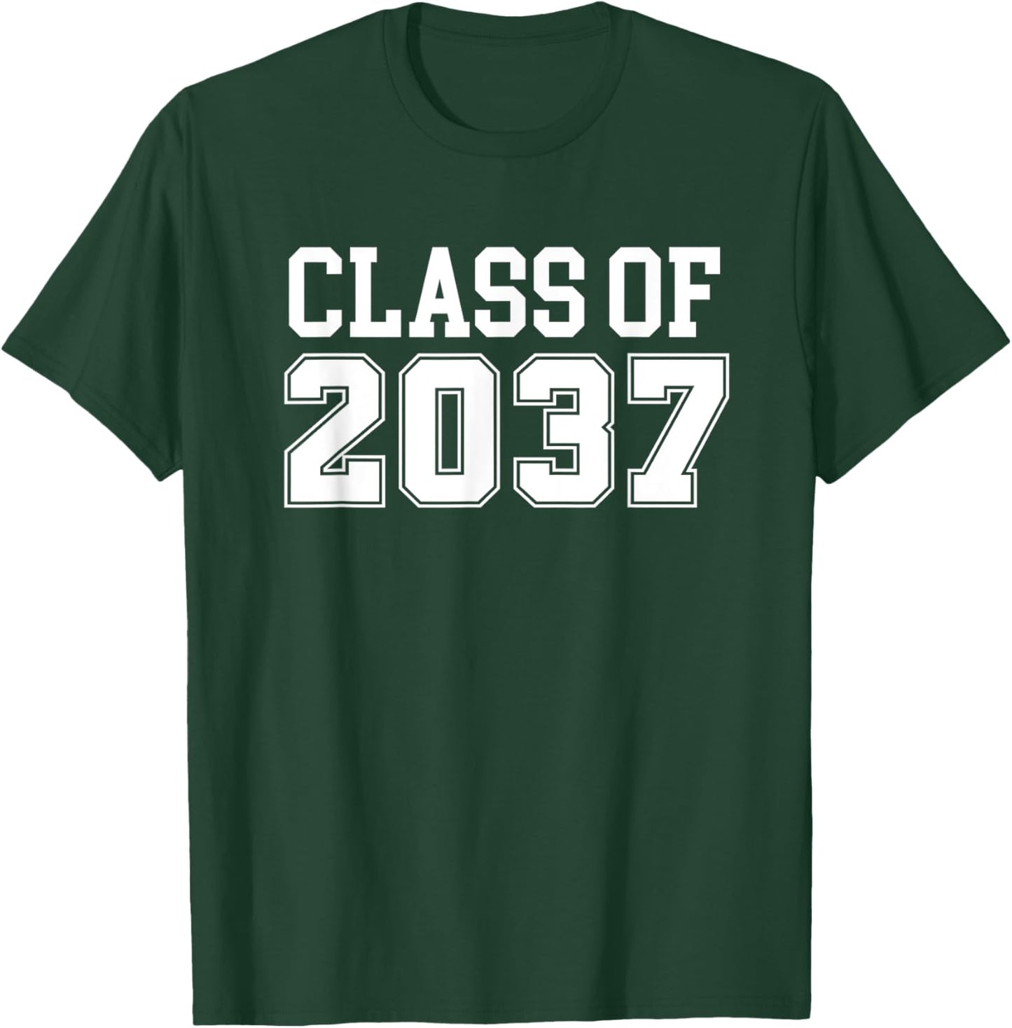 Grow with Me Class of 2037 Kindergarten to Graduation T-Shirt - T-Shirt | Forest