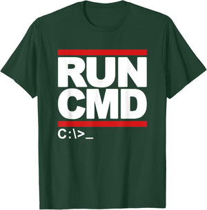 Funny Run CMD Programming Coding T-Shirt - T-Shirt | Forest