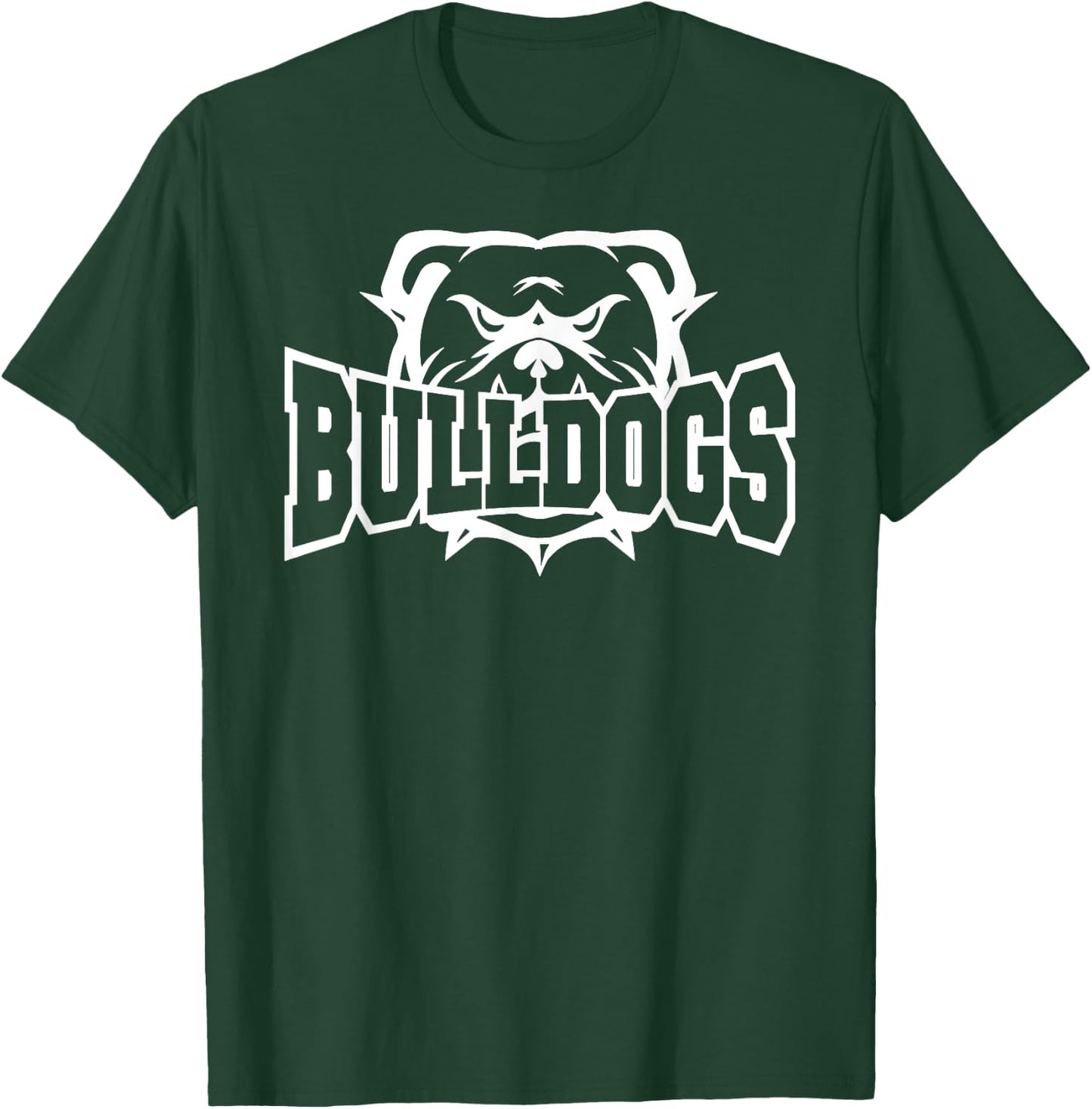 Bulldogs School Sports Fan Team Spirit T-Shirt - T-Shirt | Forest