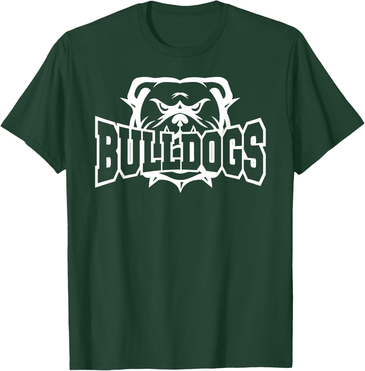 Bulldogs School Sports Fan Team Spirit T-Shirt - T-Shirt | Forest