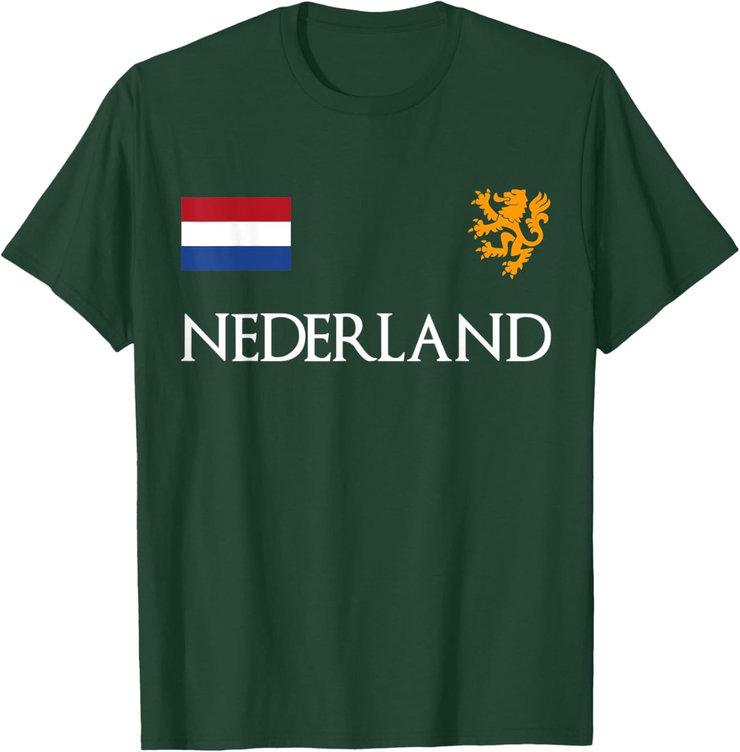Nederland Tricolor Souvenir Proud Flag Of Netherlands T-Shirt - T-Shirt | Forest