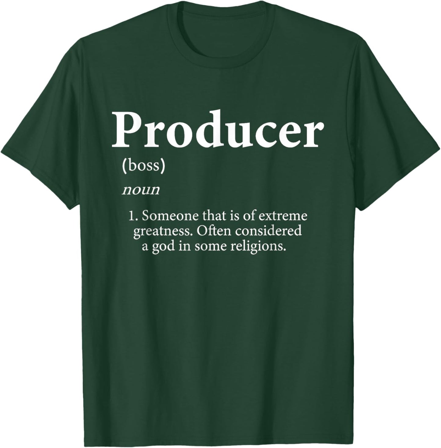 Producer Definition Funny Music Hip Hop EDM DJ Producer T-Shirt - T-Shirt | Forest
